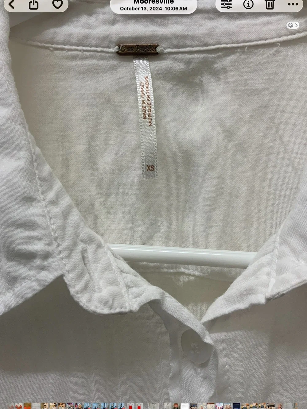 Free People High Low Shirt - Picture 3 of 3